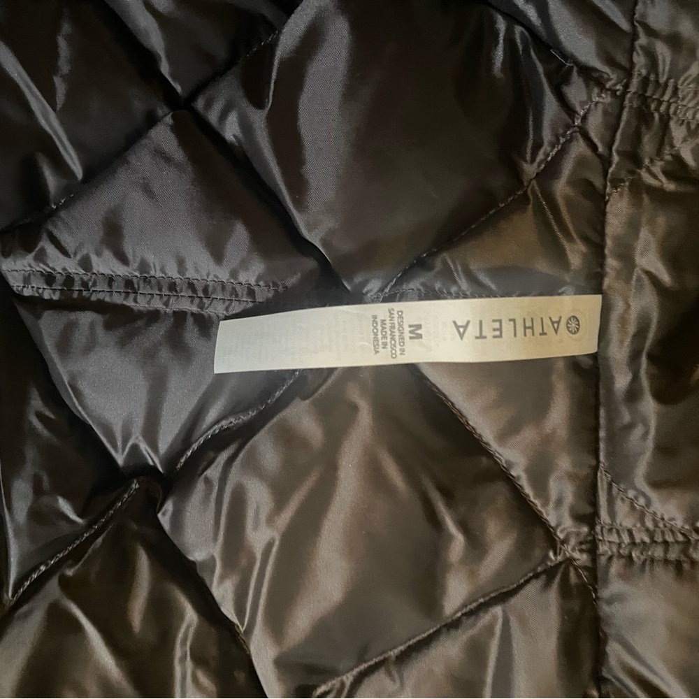 Athleta Black Down Oversize Jacket - image 2